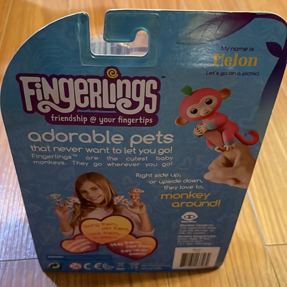 WowWee Fingerlings~ Kelsey the baby Sloth & Melon the baby Monkey - Picture 13 of 14